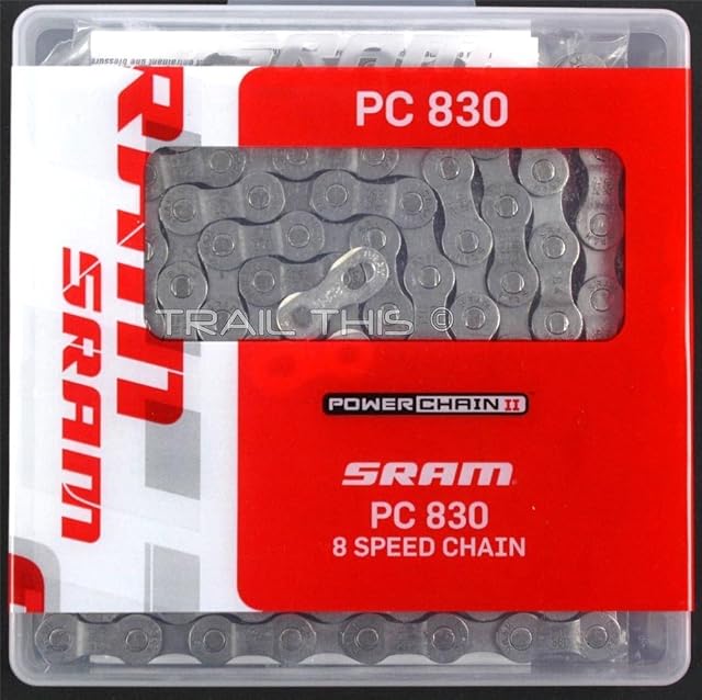 SRAM PC-830 bicycle chain with its PowerLink connector
