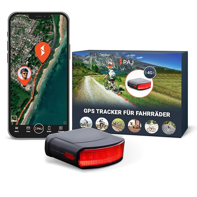 PAJ GPS tracker rear light mounted on a seatpost