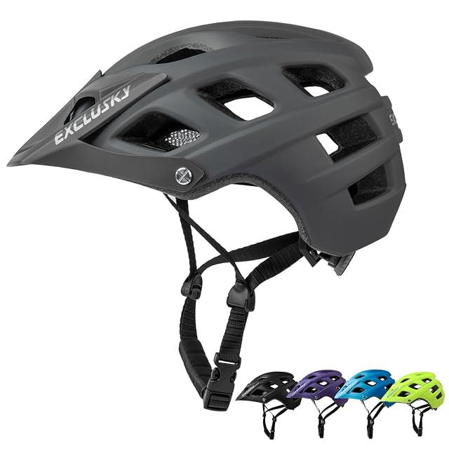 Exclusky lightweight adult mountain bike helmet