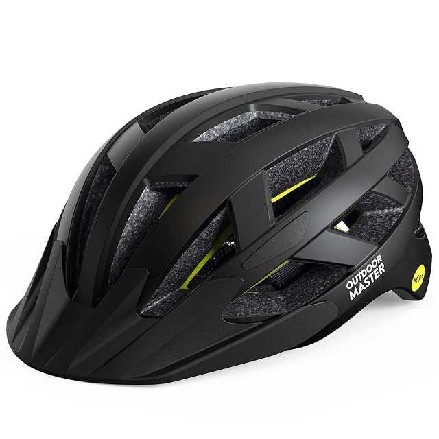 OutdoorMaster MIPS carbon black adult cycling helmet