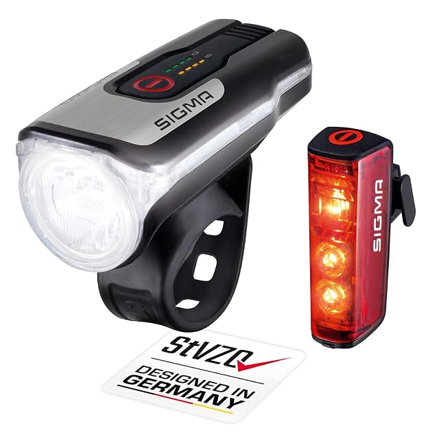 SIGMA Aura 80 front lamp and BLAZE rear lamp shown together