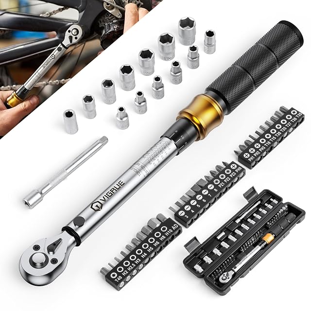 VIGRUE torque wrench set laid out in its storage case