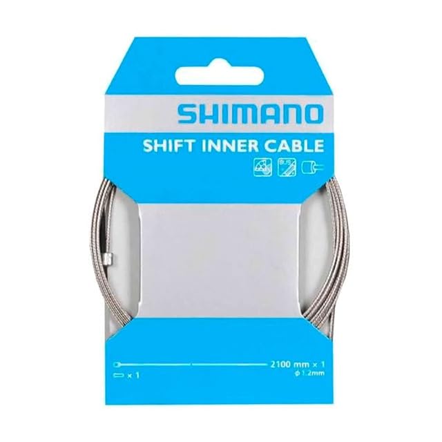 Shimano gear cable coiled with its end cap