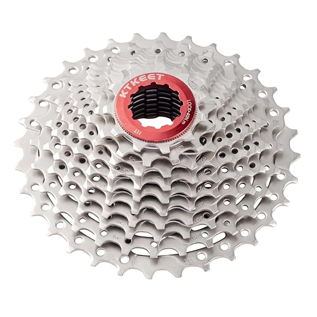 KTKEET 10-speed cassette with its sprocket stack visible