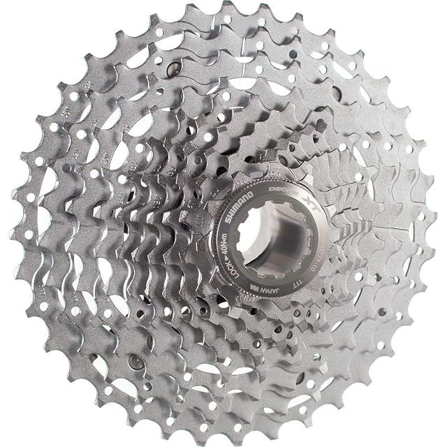 Shimano XT CS-M771 silver 10-speed bicycle cassette