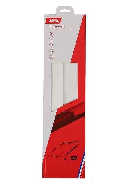 Zefal transparent frame protection film applied to a bicycle down tube