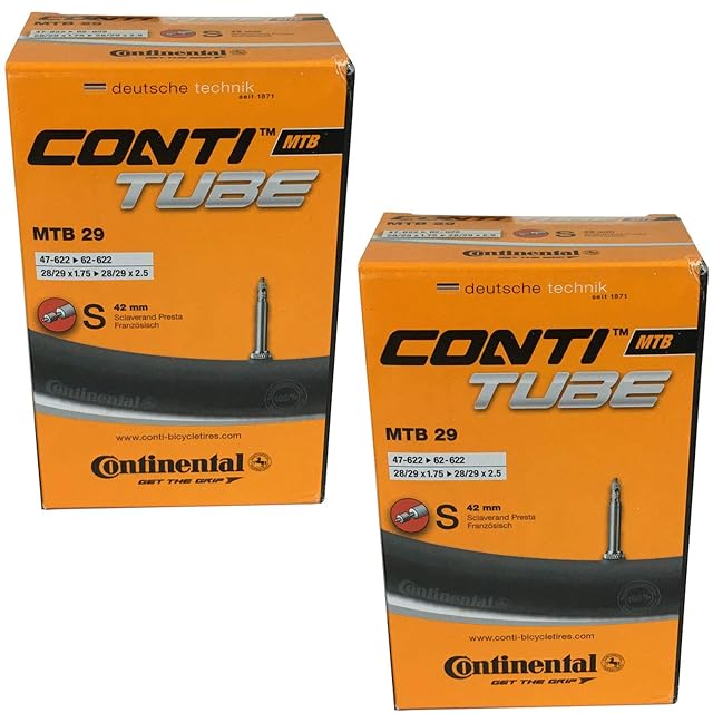 Two Continental MTB inner tubes for 29-inch wheels