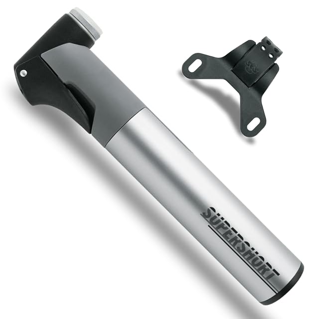 SKS SUPERSHORT mini bike pump with its T-handle extended