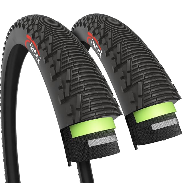 Fincci 26x1.95 foldable mountain bike tires, pair