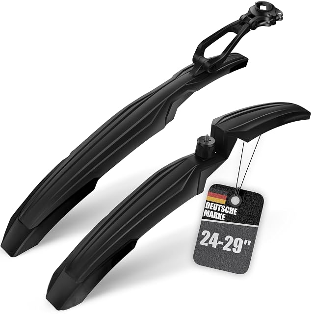 BALOU mountain bike mudguard set fitted front and rear