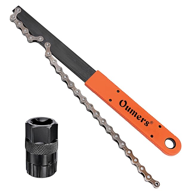 Oumers bicycle chain whip and cassette lockring removal wrench