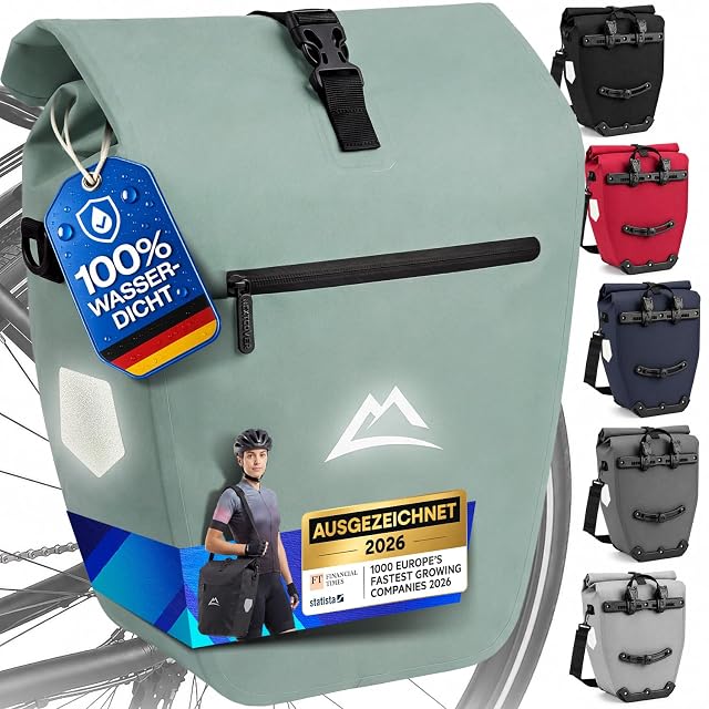 Nextcover AquaShield TPU pannier with its roll-top closure rolled down