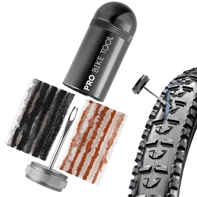 PRO BIKE TOOL tubeless tire plug kit with aluminum canister