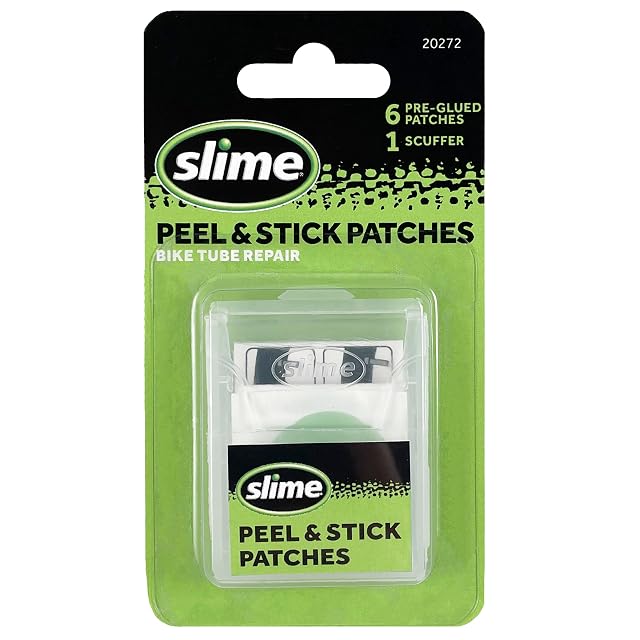 Slime Bike Skabs pre-glued puncture patches with metal scuffer