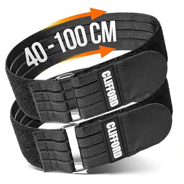 CLIFFORD extra-wide hook-and-loop bike rack straps