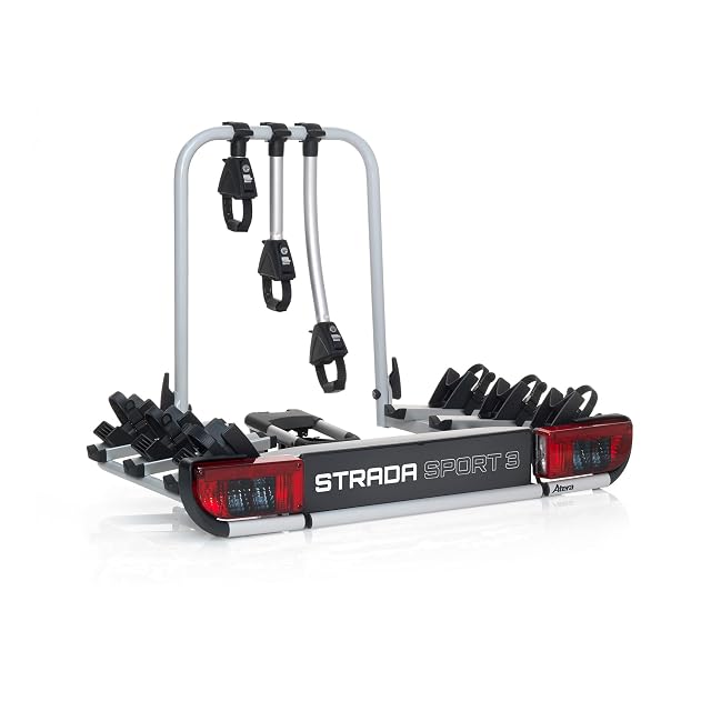 Atera Strada Sport 3 towbar rack carrying three bikes