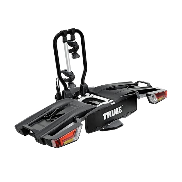 Thule EasyFold XT towbar bike rack folded for carrying