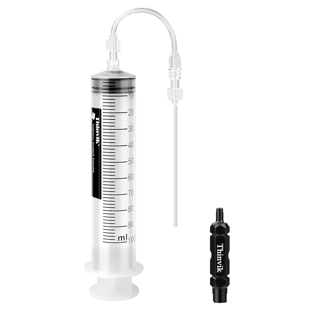 Thinvik tubeless sealant injector syringe with hose and core remover